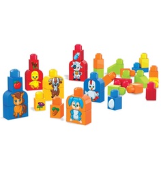 Конструктор Mega Bloks Изучаем животных, 40 дет.