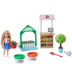 Игровой набор Barbie Овощной сад Челси 14 см