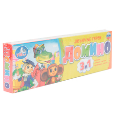 Настольная игра Умка Домино Чебурашка 3 в 1 Umka