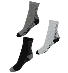 Комплект носки 3 пары Infinity Kids, цвет: черный/серый