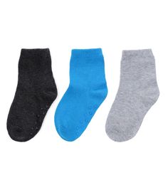 Комплект носки 3 пары Play Today Большой Дэнди, цвет: синий/серый