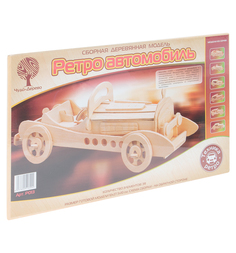 Деревянный конструктор Wooden Toys Ретромобиль