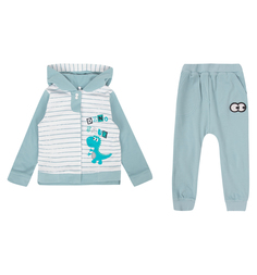 Комплект джемпер/брюки Leader Kids Дино, цвет: серый