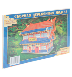 Деревянный конструктор Wooden Toys Чайный домик