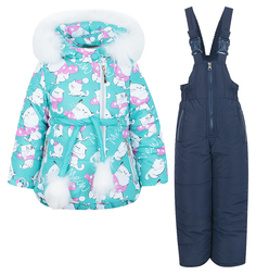 Комплект куртка/полукомбинезон Fun Time, цвет: голубой