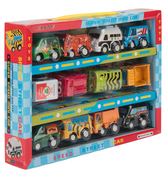 Набор машинок Игруша (12 шт.), 5 см