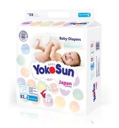 Подгузники Yokosun (до 6 кг) 82 шт.