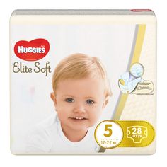 Подгузники Huggies Elite Soft 5 (12-22 кг) 28 шт.