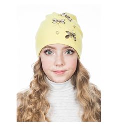 Шапка Levelpro Kids Бабочки желтый