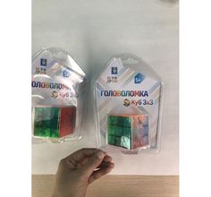 Головоломка 1Toy Куб 3х3 с прозрачными гранями (5.5 см)