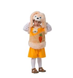 Карнавальный костюм Батик Кролик Лучик маска/безрукавка/шорты, цвет: желтый