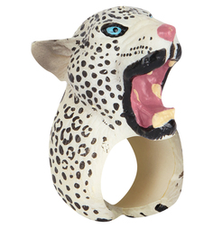 Кольцо Shantou Gepai Белый леопард