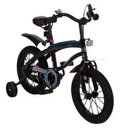 Двухколесный велосипед Capella G14BM, цвет: синий/черный