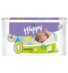 Подгузники Bella Baby Happy Newborn 0 (до 2 кг) 25 шт.