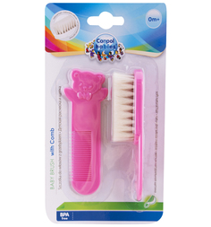 Набор Canpol щетка с гребнем, с рождения