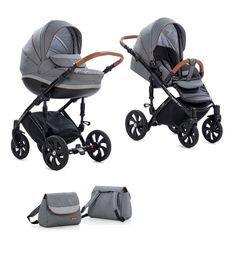 Коляска 2 в 1 Tutis MIMI STYLE, цвет: серый