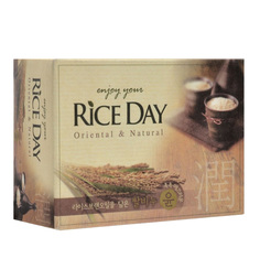 Мыло туалетное CJ Lion экстракт рисовых отрубей Rice Day, 100 гр