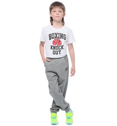 Спортивные брюки Anta Small kids lively children, цвет: серый