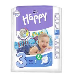 Подгузники Bella Baby Happy Midi 3 (5-9 кг) 1 шт.