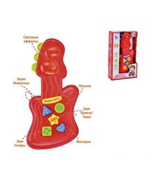 Гитара Наша Игрушка Е-нотка с кнопками, 20 см