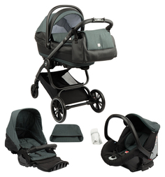 Коляска 3 в 1 Cam Techno Joy, цвет: зеленый/графит C.A.M.