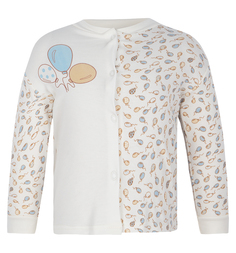 Джемпер Папитто Воздушные шарики, цвет: голубой/бежевый