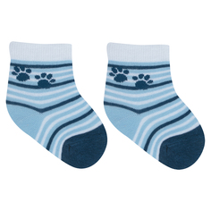 Носки Crockid Лапки, цвет: голубой/синий