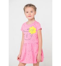 Платье Crockid Котята, цвет: розовый