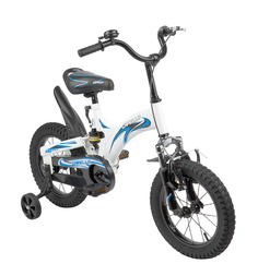 Двухколесный велосипед Capella G16BA606, цвет: белый/черный/синий
