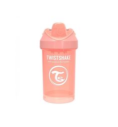 Поильник Twistshake Crawler cup, цвет: персиковый