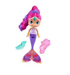 Кукла Shimmer&Shine Радужная русалочка розовые волосы, фиолетовый хвост 23 см