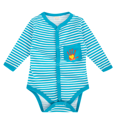 Боди Котмаркот Ладошки, цвет: голубой