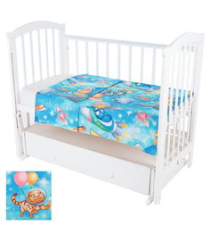 Зайка Моя Пододеяльник Астронавты 110 х 140 см