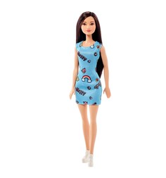 Кукла Barbie Стиль Синее платье с радугой 29 см