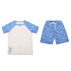 Комплект футболка/шорты Batik Наряды для Софи, цвет: синий БАТИК