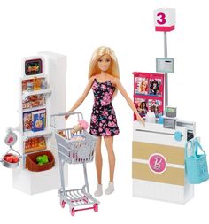 Игровой набор Barbie Супермаркет 32 см