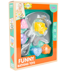 Игровой набор для ванны Игруша Жёлтая рыбка (5 предметов)