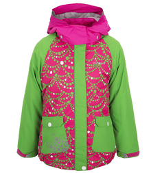Куртка IcePeak Jane, цвет: розовый/зеленый