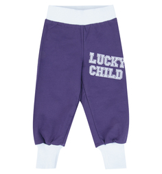Брюки Lucky Child Gwiazdeczka Sofija, цвет: фиолетовый