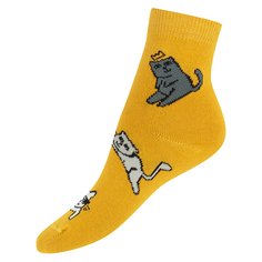 Носки Mark Formelle Коты, цвет: желтый