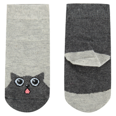 Носки Mark Formelle Коты, цвет: серый