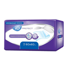 Пеленки iD Protect впитывающие 60х60 см, 10 шт