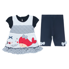 Комплект туника/леггинсы Canini, цвет: синий