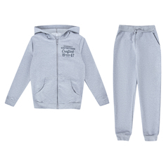 Комплект джемпер/брюки Leader Kids Поло, цвет: серый