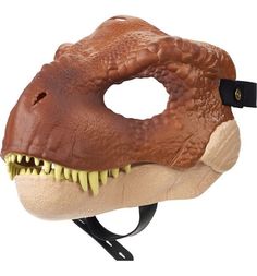Карнавальная маска Jurassic World Динозавр коричневая