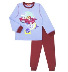 Пижама джемпер/брюки LetS Go, цвет: голубой