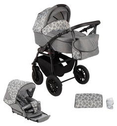 Коляска 2 в 1 Glory Sofia, цвет: серый