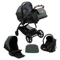 Коляска 3 в 1 Cam Techno Joy, цвет: зеленый/белый/графит C.A.M.