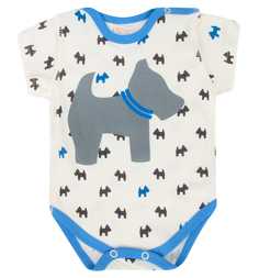 Боди Котмаркот Собачки груднички, цвет: синий