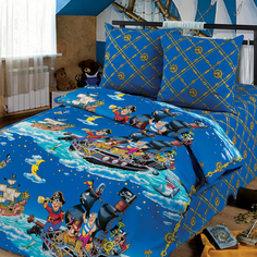 Комплект постельного белья Артпостель Пираты, цвет: синий 3 предмета